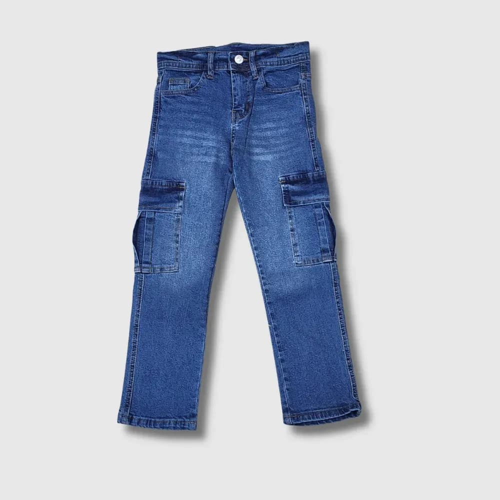 Denim Cargo Jeans