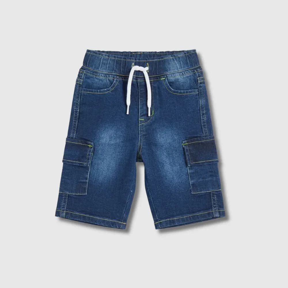 Light Blue Denim Cargo Shorts for Formal Wear Unisex (Copy)