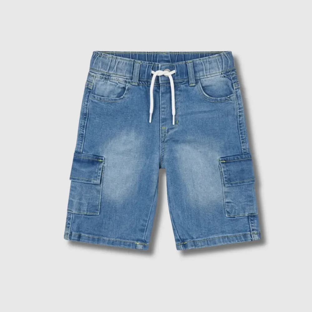 Light Blue Denim Cargo Shorts for Formal Wear Unisex (Copy)