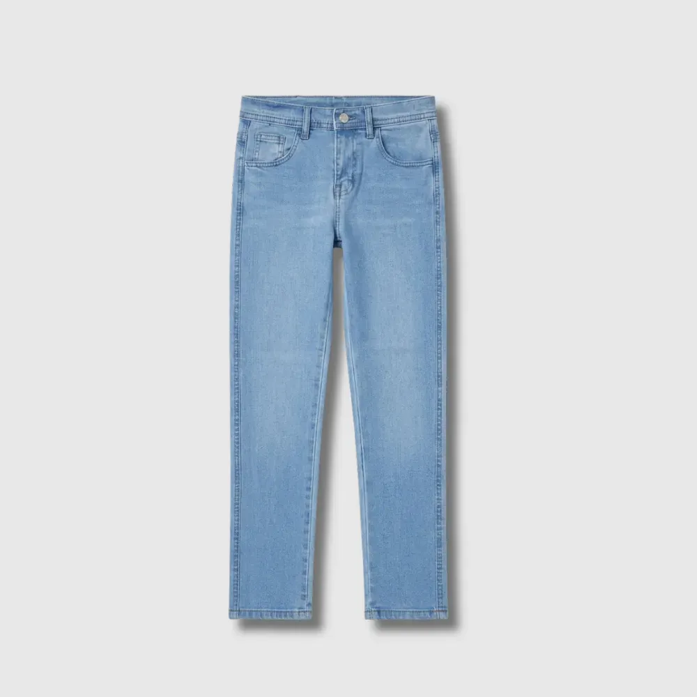 Denim Jeans with Button Fly
