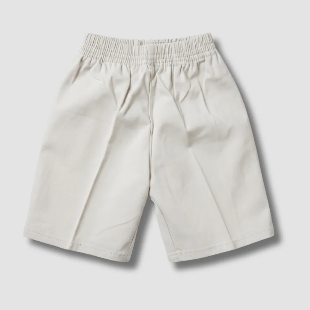 Brown Elastic Waist Shorts Premium Quality Cotton For Boys