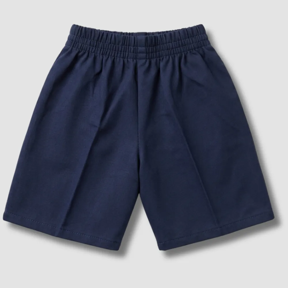 Brown Elastic Waist Shorts Premium Quality Cotton For Boys