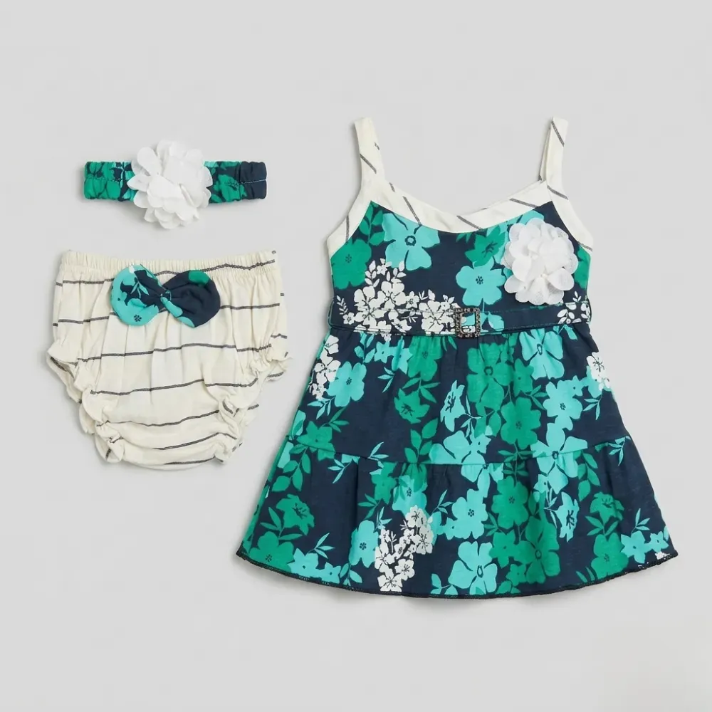 Adorable Baby Girl Floral Dress Outfit