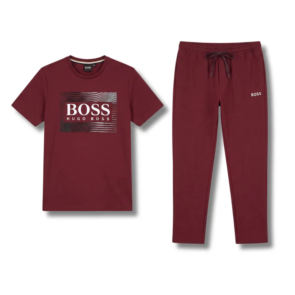Boss T-Shirt and Sweatpants Set