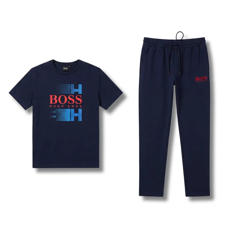 Boss T-Shirt and Sweatpants Set